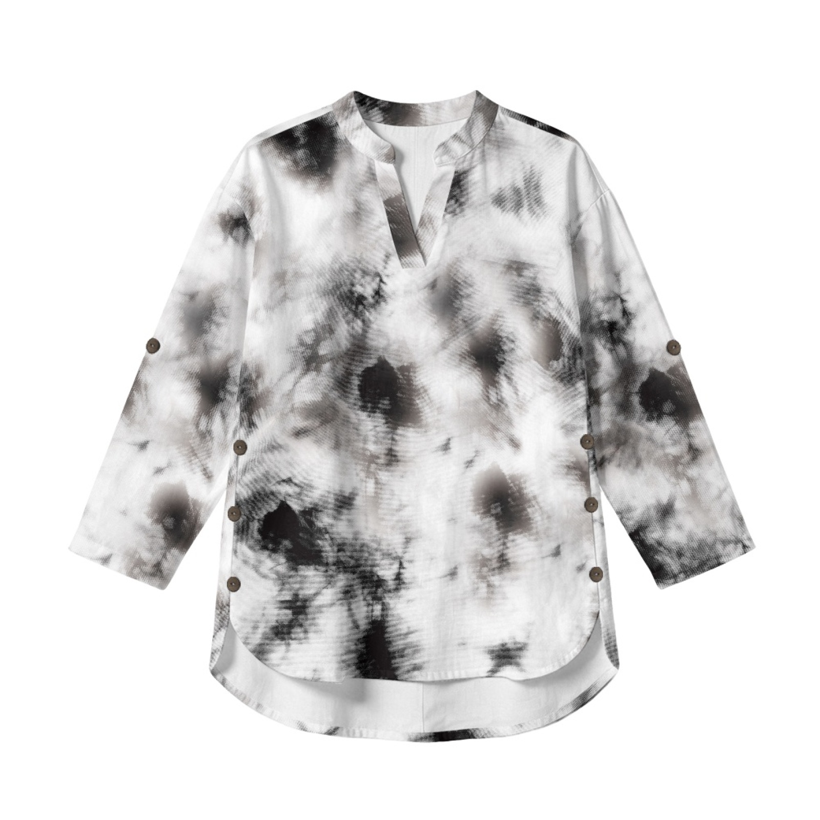 Linen Shirt Breathable - INSTANTARTS Women'S Linen V-Neck Shirt Breathable