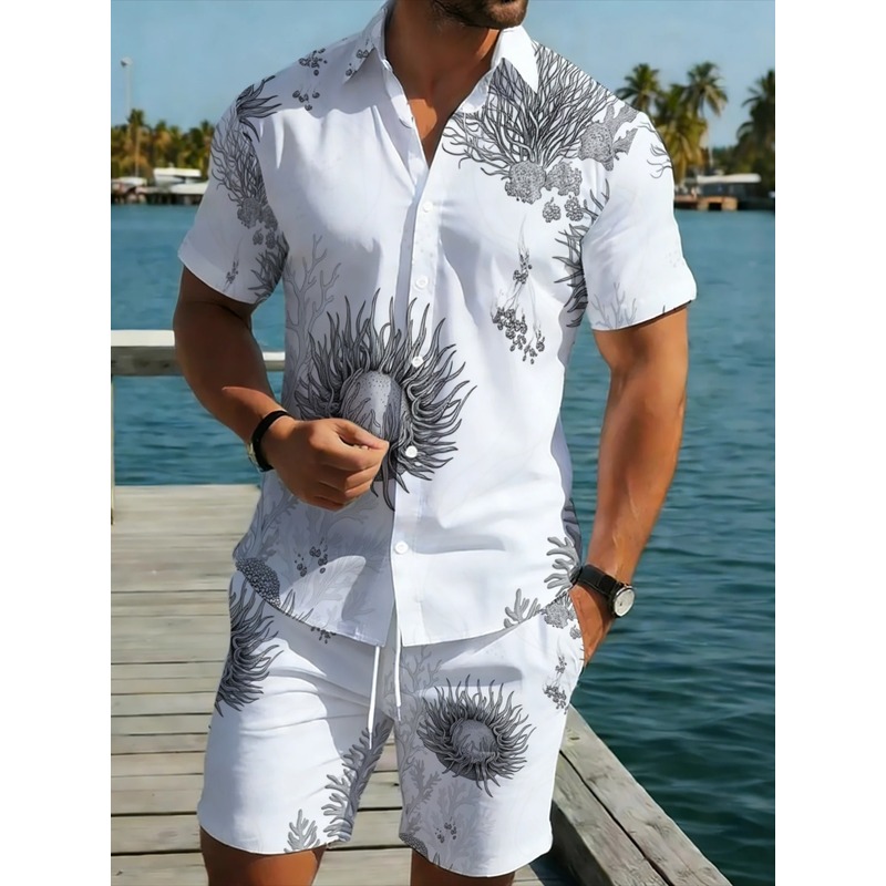 Resort Shirt Floral - Men's Floral Hawaiian Shirt & Shorts