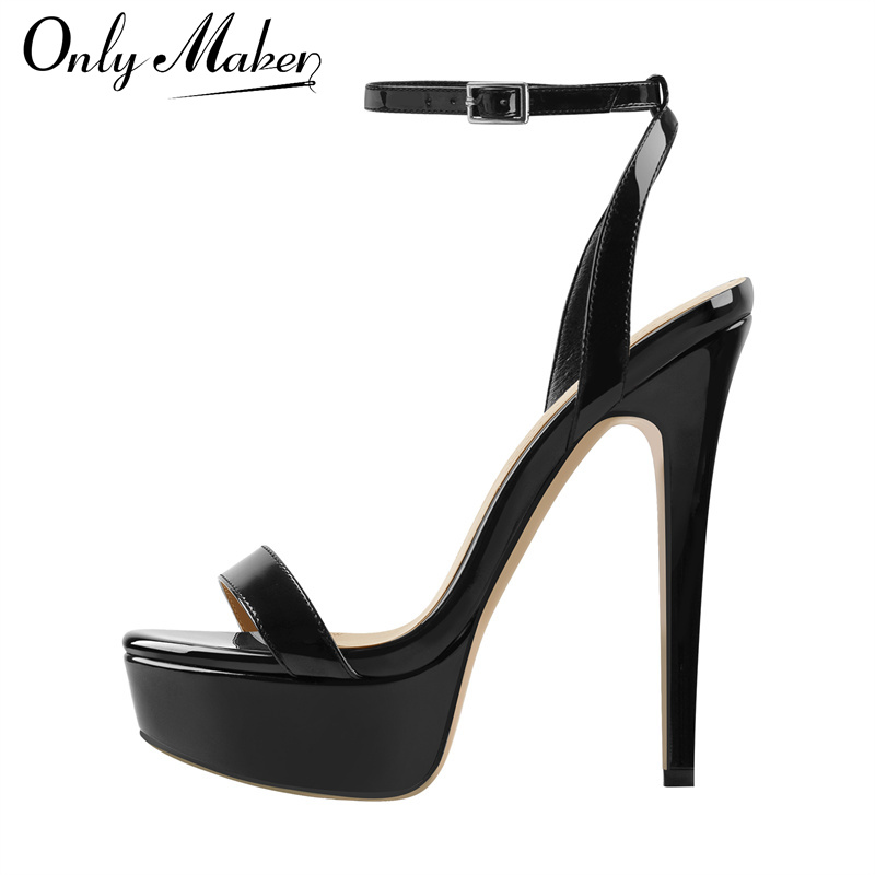 Casual Sandal Leather - Onlymaker Women Platform Stiletto High Heels