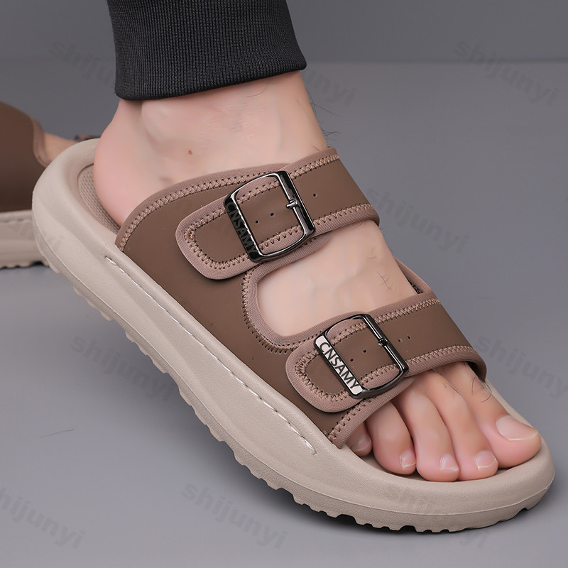 Flip Flop Leather Men - Men's Slippers 2025 Summer Breathable Outdoor