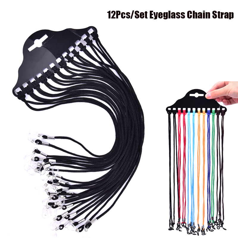 Sunglass Retainer Cord - 12Pcs/Set Multicolor Sunglasses Lanyard Cord Eyeglass