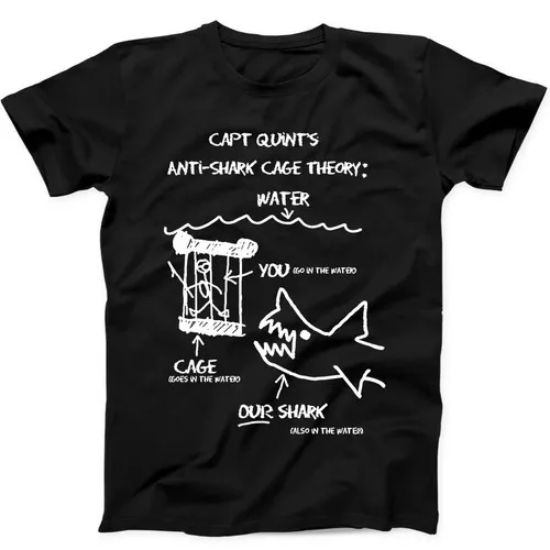 Shirt Camp Collar - Jaws Paws Capt Quints Anti Shark