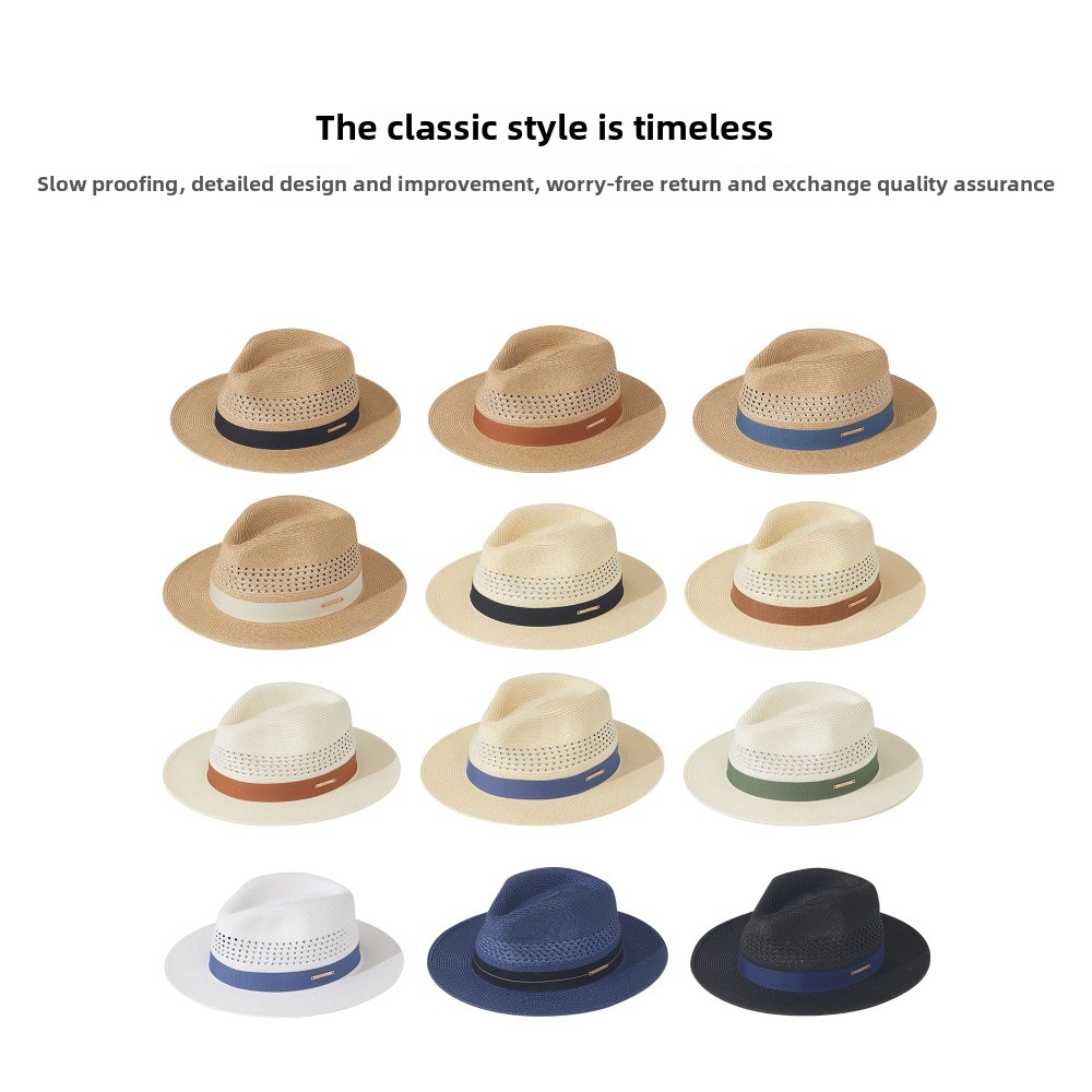 Bucket Hat Straw - Big Size 60cm Panama Jazz Straw