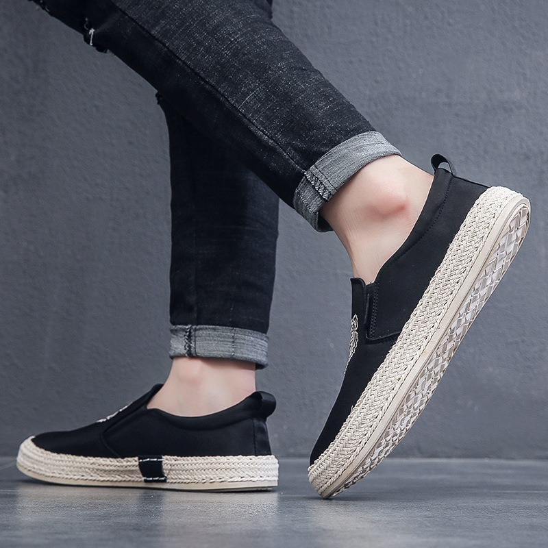 black Breathable shoes for man - огляд і ціна Espadrille Slip On
