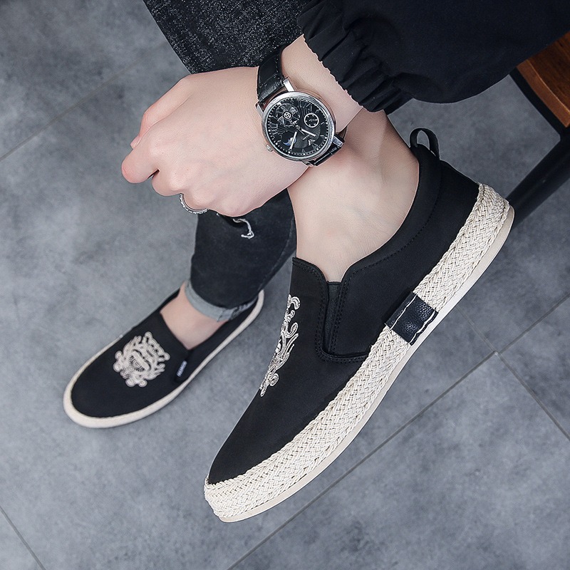 black Breathable shoes for man - огляд і ціна Espadrille Slip On
