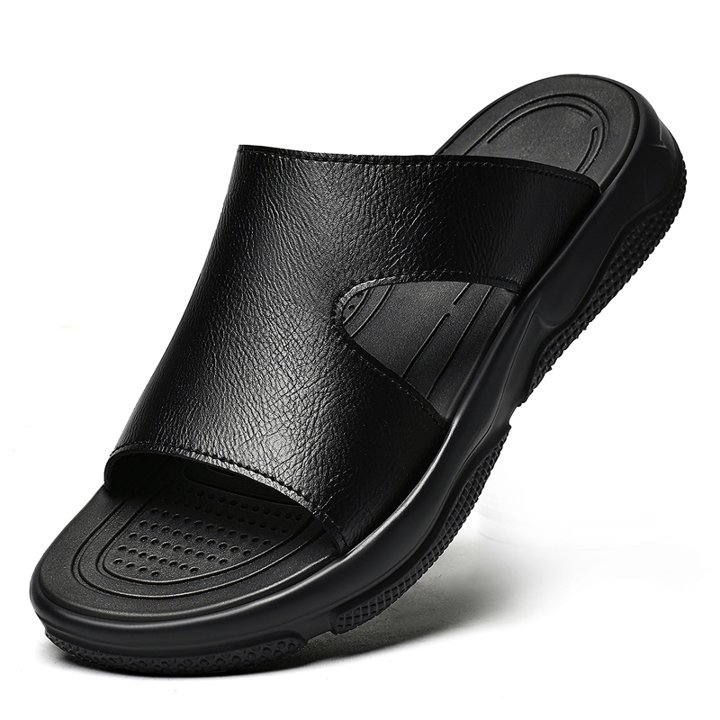 Men's Leather Slide Sandals No - огляд і ціна Flip Flop Leather Men