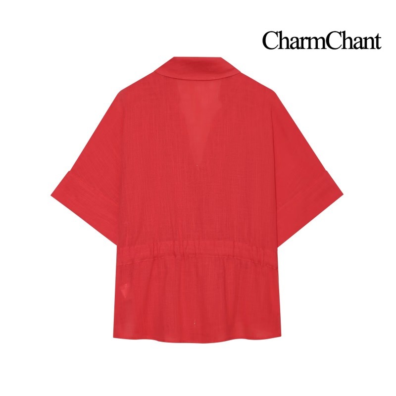 CHARMCHANT Women's Solid Linen - огляд і ціна Short Linen Drawstring