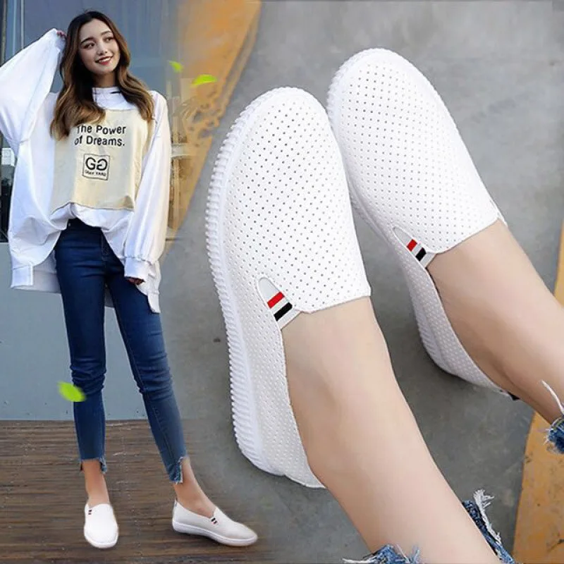 Women Sneakers White Flats Cut - огляд і ціна Espadrille Slip On