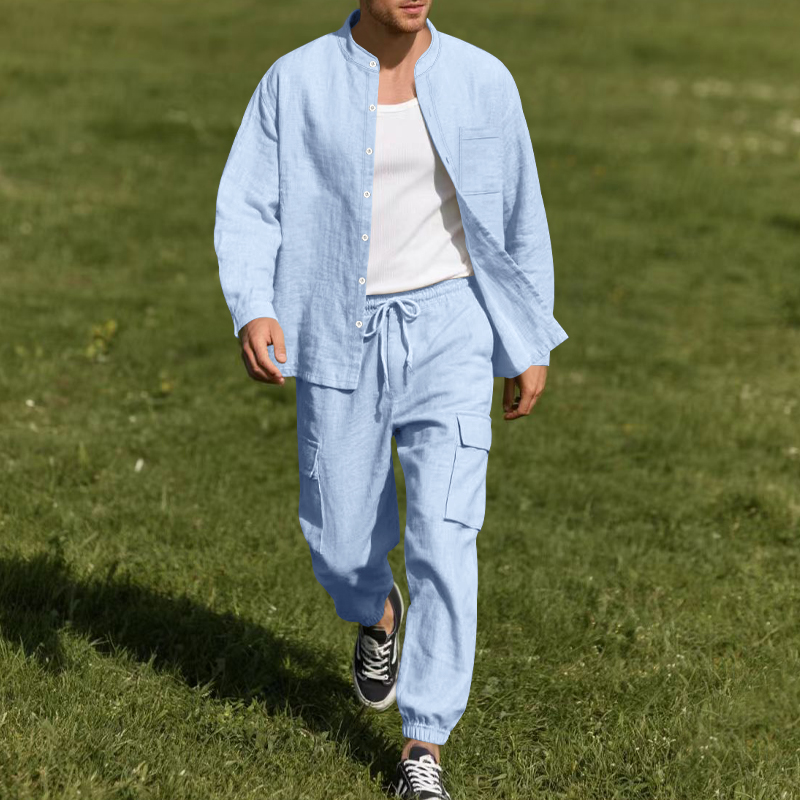 Men's Linen Breathable Two-Pie - огляд і ціна Linen Shirt Breathable