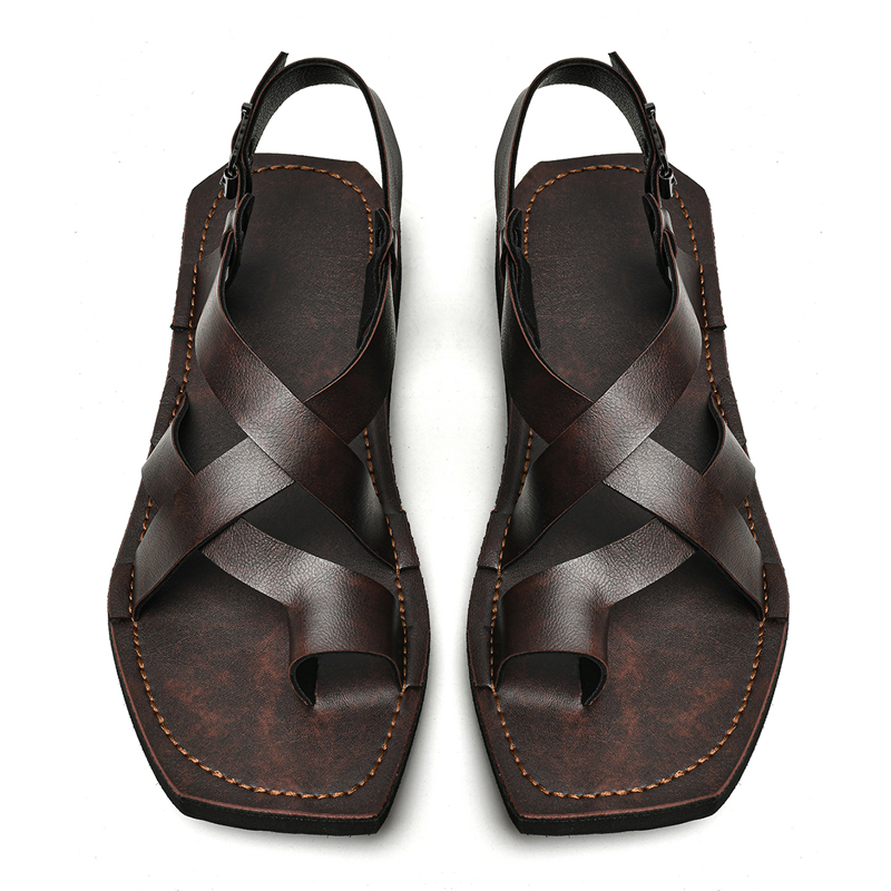 Retro Sewing Sandals Slipper N - огляд і ціна Flip Flop Leather Men