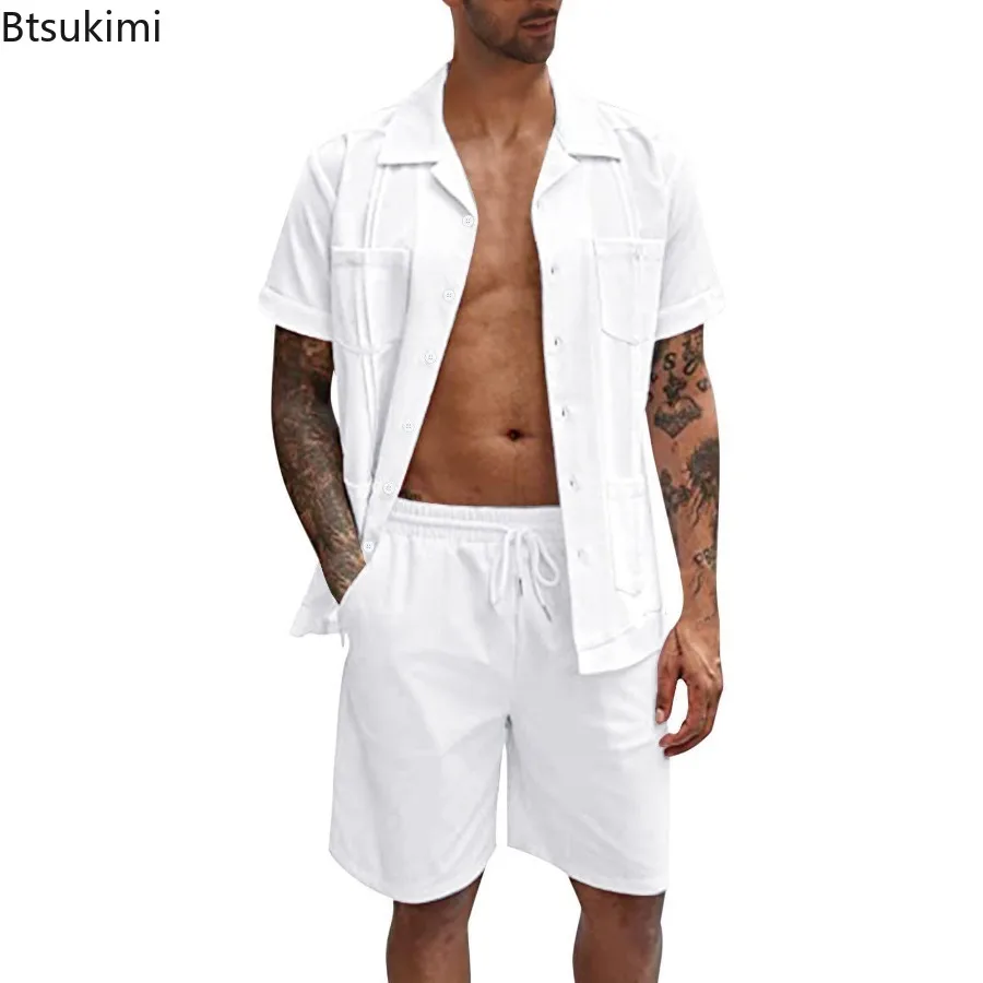 New Men's Summer Casual Sport  - огляд і ціна Short Linen Drawstring