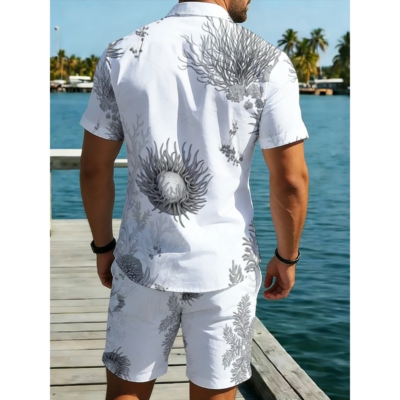 Men's Floral Hawaiian Shirt &  - огляд і ціна Resort Shirt Floral