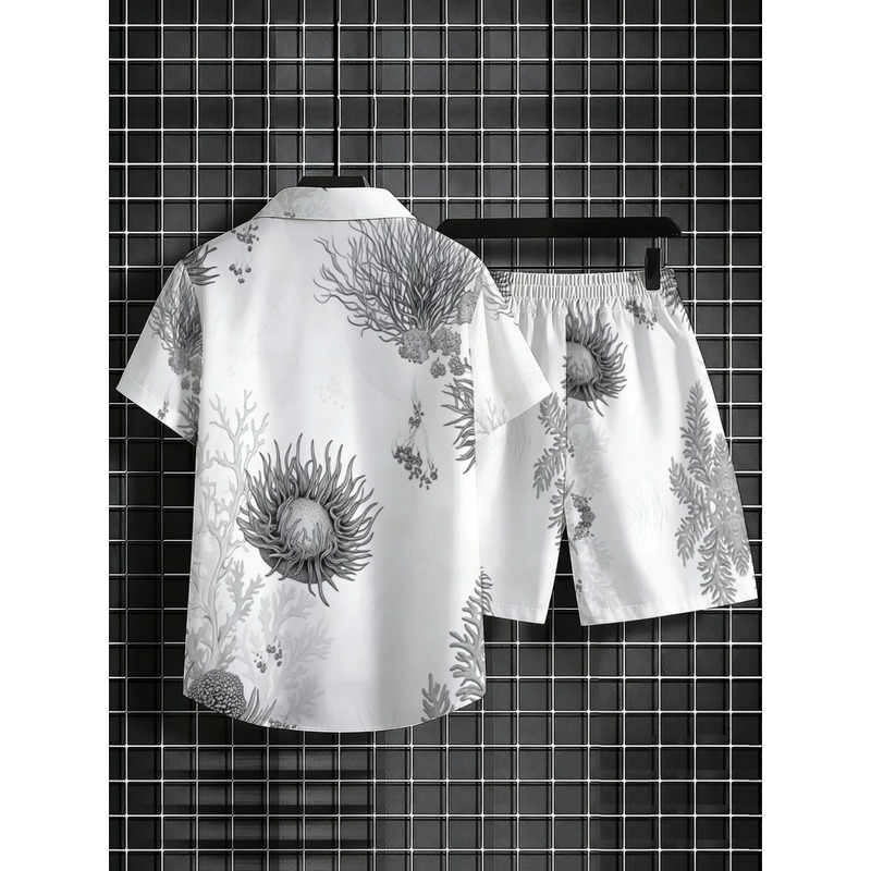 Men's Floral Hawaiian Shirt &  - огляд і ціна Resort Shirt Floral