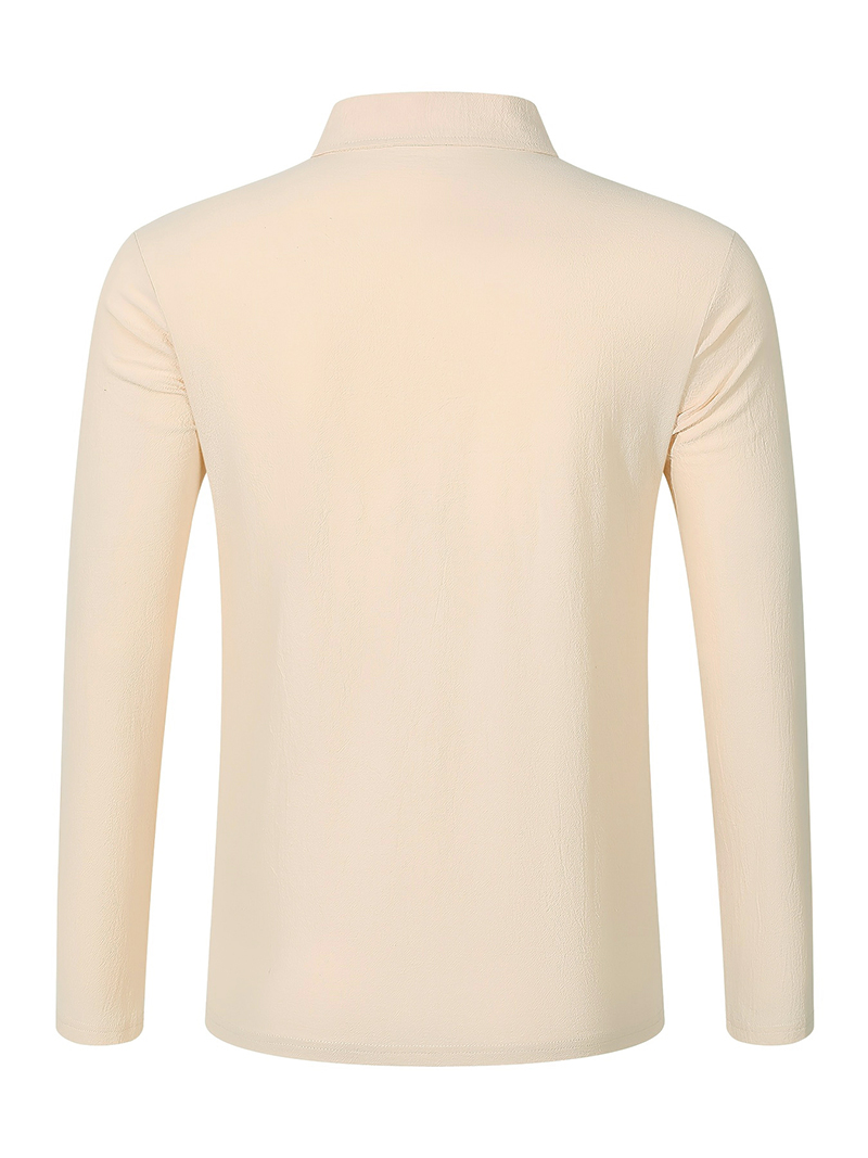 Men's Linen Blend Long Sleeve  - огляд і ціна Linen Shirt Breathable