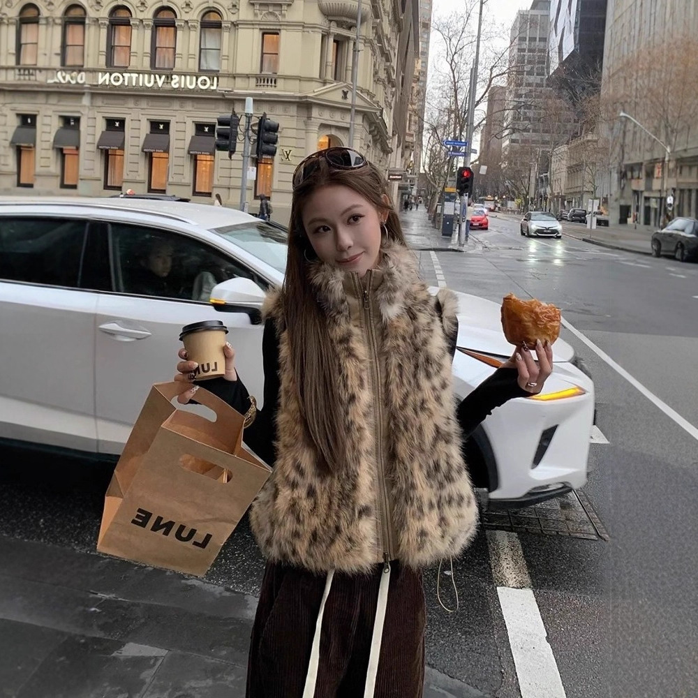 Women Faux Fur Vest Coats Shor - огляд і ціна Short Linen Drawstring