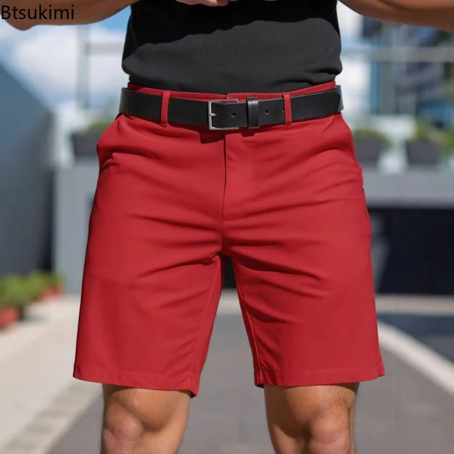 Summer New Mens Solid Slim Chi - огляд і ціна Shorts Chino Slim
