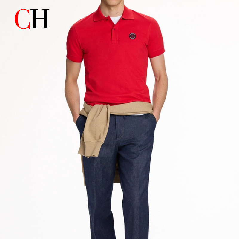 CH Red Accent Circular Rubber  - огляд і ціна Polo Shirt Pique