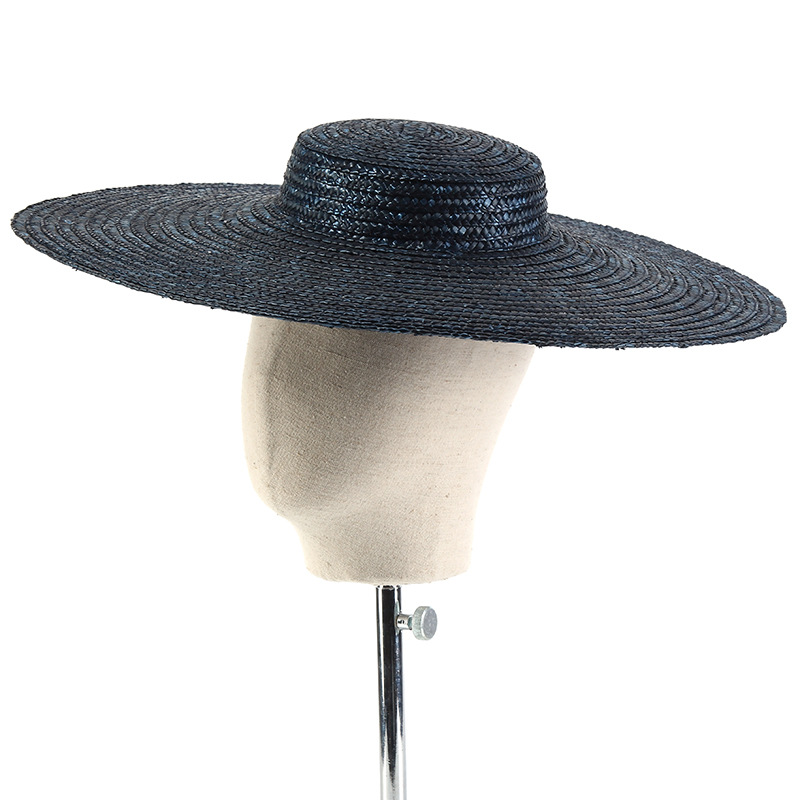 15cm Wide Brim Straw Hat Flat  - огляд і ціна Bucket Hat Straw