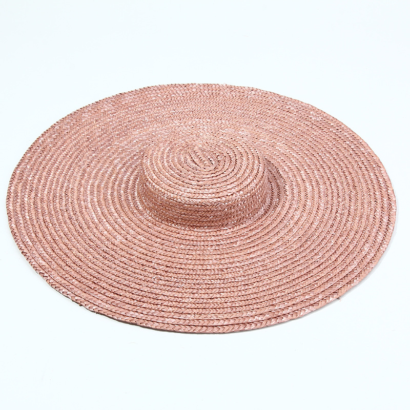 15cm Wide Brim Straw Hat Flat  - огляд і ціна Bucket Hat Straw