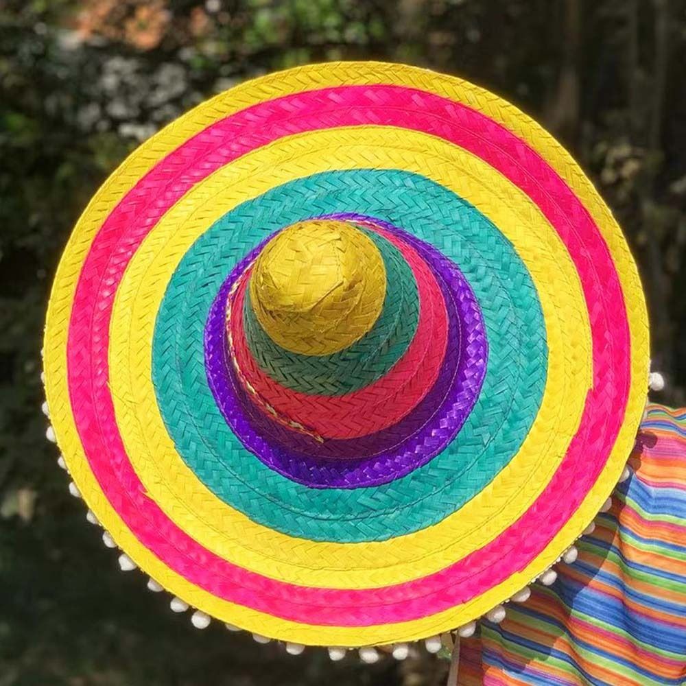 Summer Wide Brim Mexican Party - огляд і ціна Bucket Hat Straw