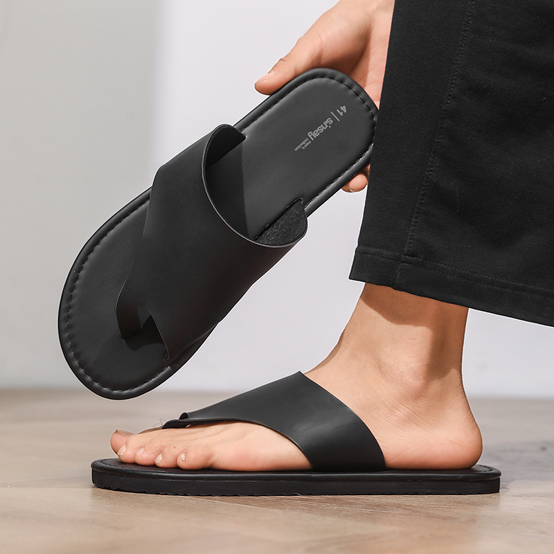 High Quality Mens Slippers Fas - огляд і ціна Flip Flop Leather Men