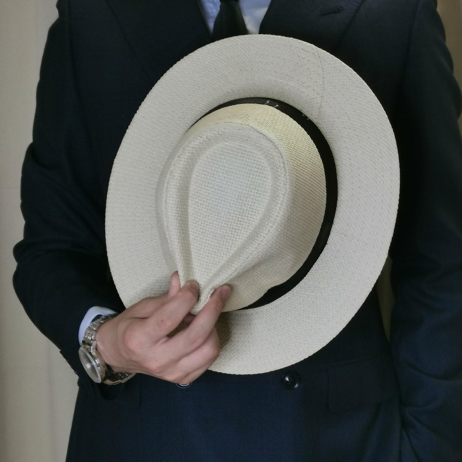 Men Summer Panama Straw Hat Na - огляд і ціна Bucket Hat Straw