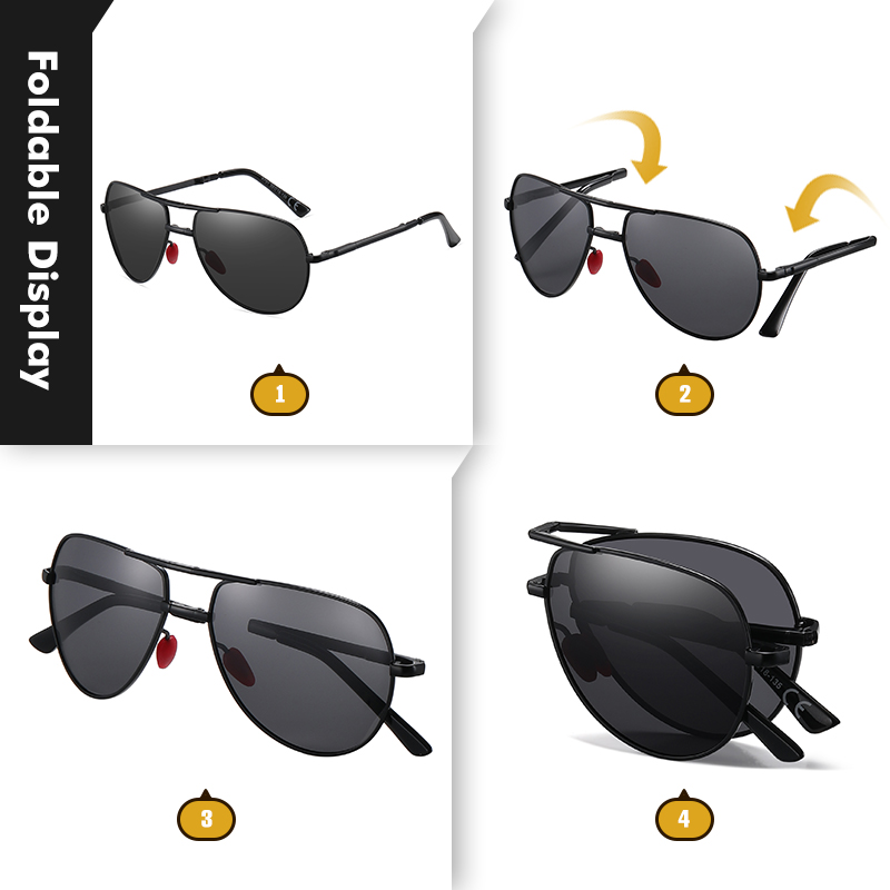 CoolPandas Fashion Folding Sun - огляд і ціна Sunglasses Aviator Polarized