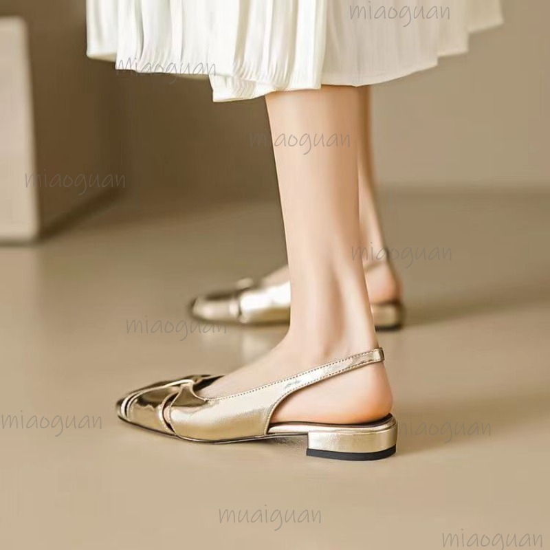 Cover Toe Low Heel Pumps Women - огляд і ціна Casual Sandal Leather