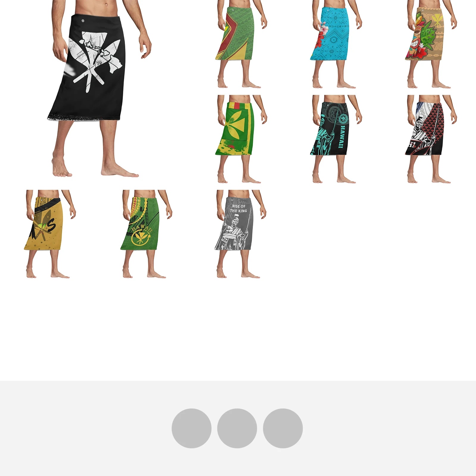 Polynesian Tribal Tattoo Print - огляд і ціна Sarong Men Wrap