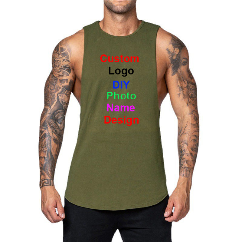 DIY Customized Logo Brand Gym  - огляд і ціна Tank Top Muscle