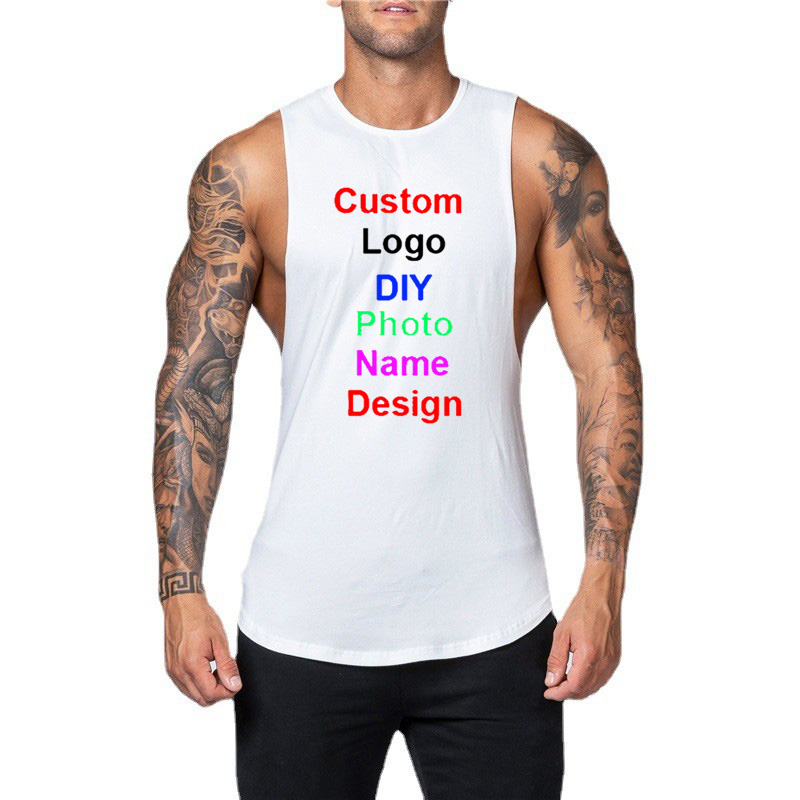 DIY Customized Logo Brand Gym  - огляд і ціна Tank Top Muscle