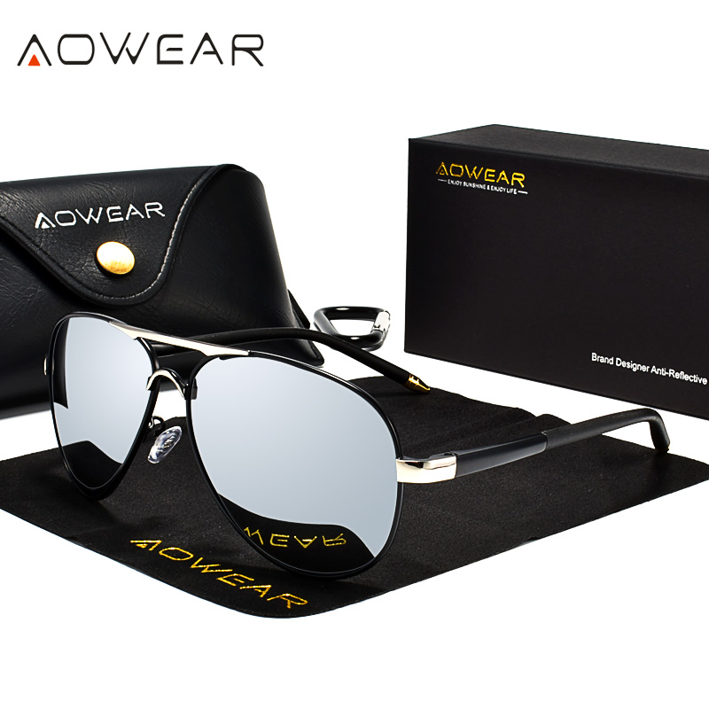 AOWEAR Men's Aviation Sunglass - огляд і ціна Sunglasses Aviator Polarized