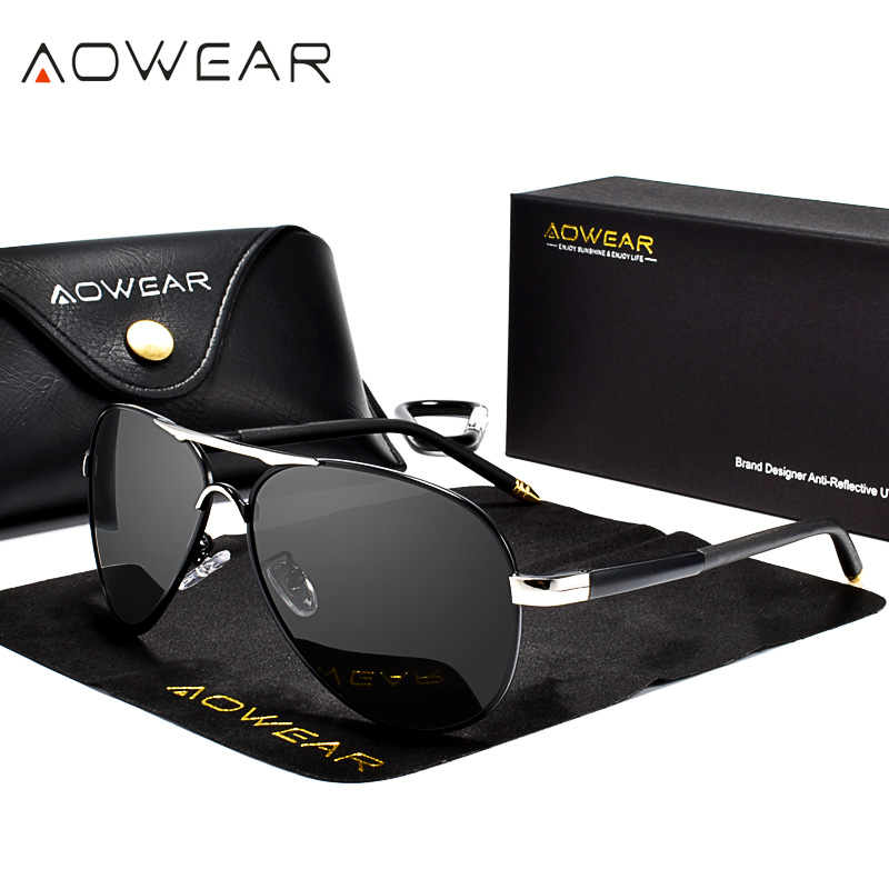AOWEAR Men's Aviation Sunglass - огляд і ціна Sunglasses Aviator Polarized