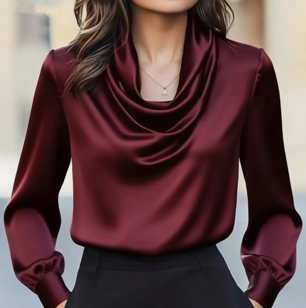 Autumn fashion elegant tempera - огляд і ціна Shirt Camp Collar