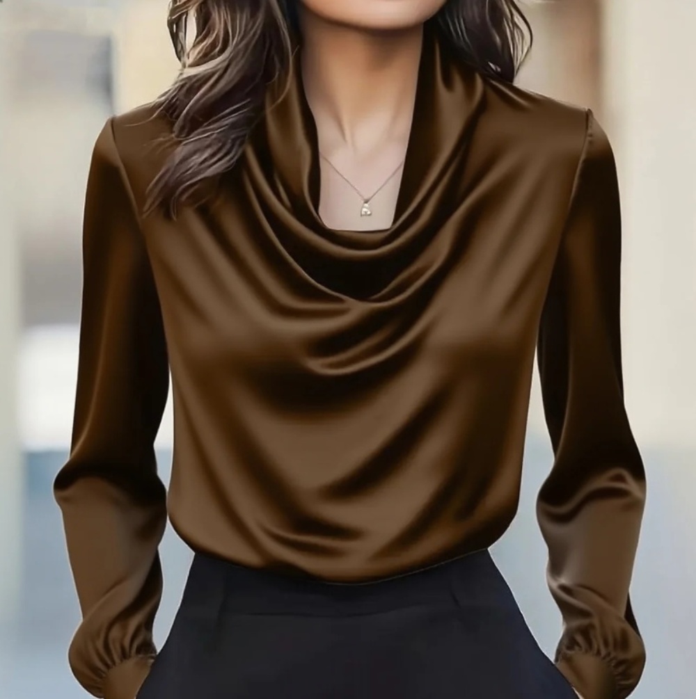Autumn fashion elegant tempera - огляд і ціна Shirt Camp Collar