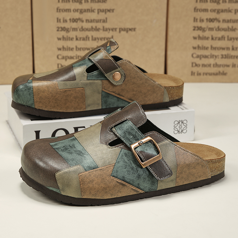 Unisex Cork Closed Toe Slipper - огляд і ціна Flip Flop Leather Men