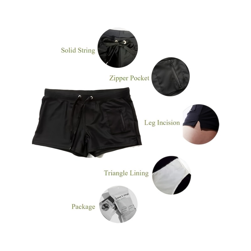 Stretchy Nylon & Elastane Men' - огляд і ціна Swim Trunk Quick Dry