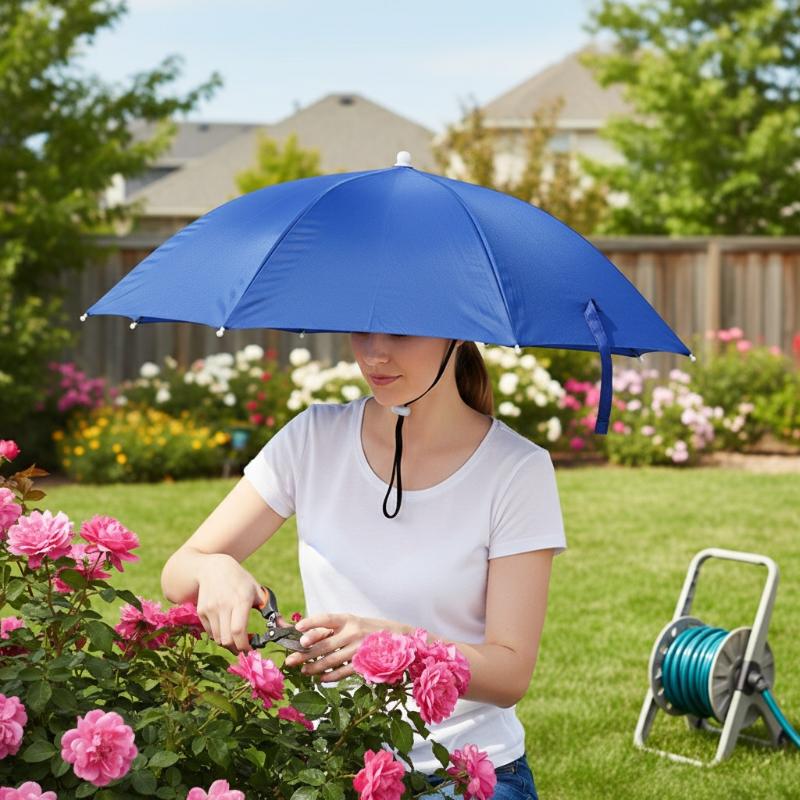 @*Head-mounted Umbrella Foldab - огляд і ціна Bucket Hat Straw