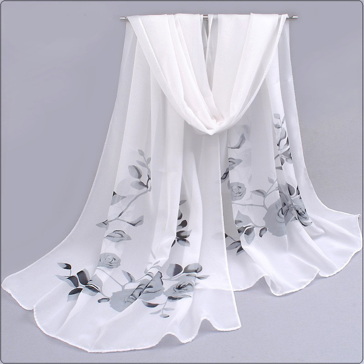 1pcs Chiffon Scarf Simple Eleg - огляд і ціна Beach Towel Large