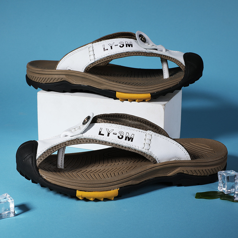 New Men's Genuine Leather Flip - огляд і ціна Flip Flop Leather Men