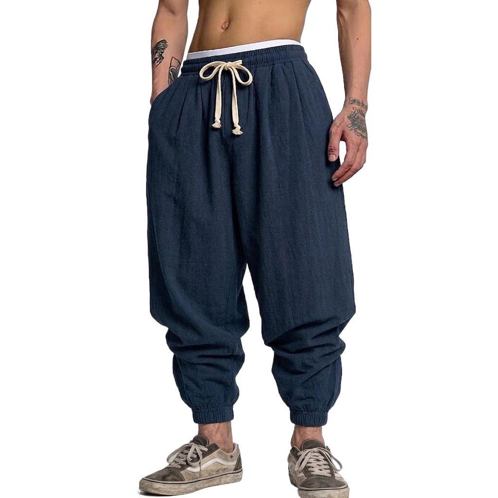 Korean Cotton Linen Trousers A - огляд і ціна Short Linen Drawstring