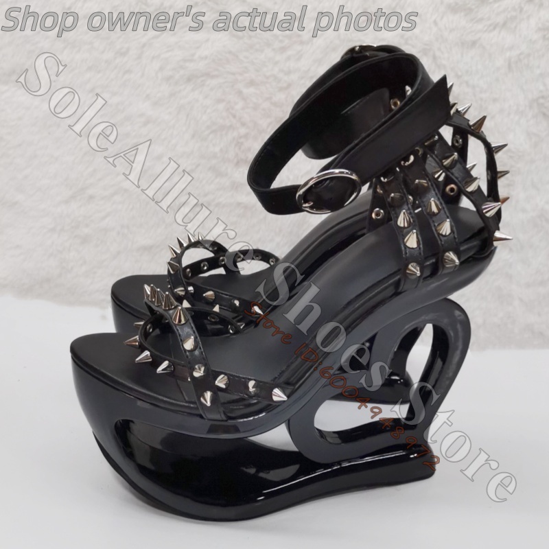 Hot Pink Spike Stud Caged Hear - огляд і ціна Casual Sandal Leather
