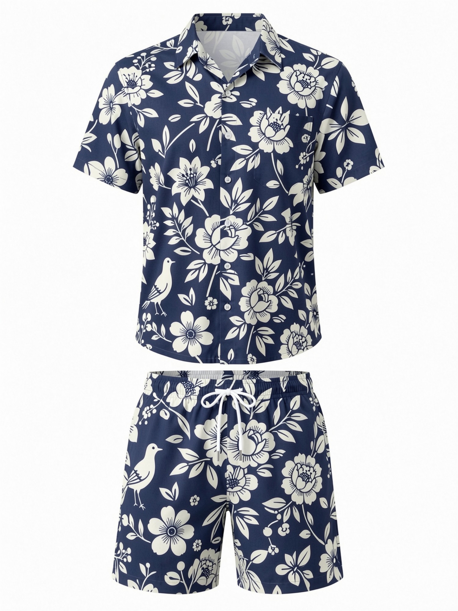 Mens Floral Short Sleeve Shirt - огляд і ціна Resort Shirt Floral