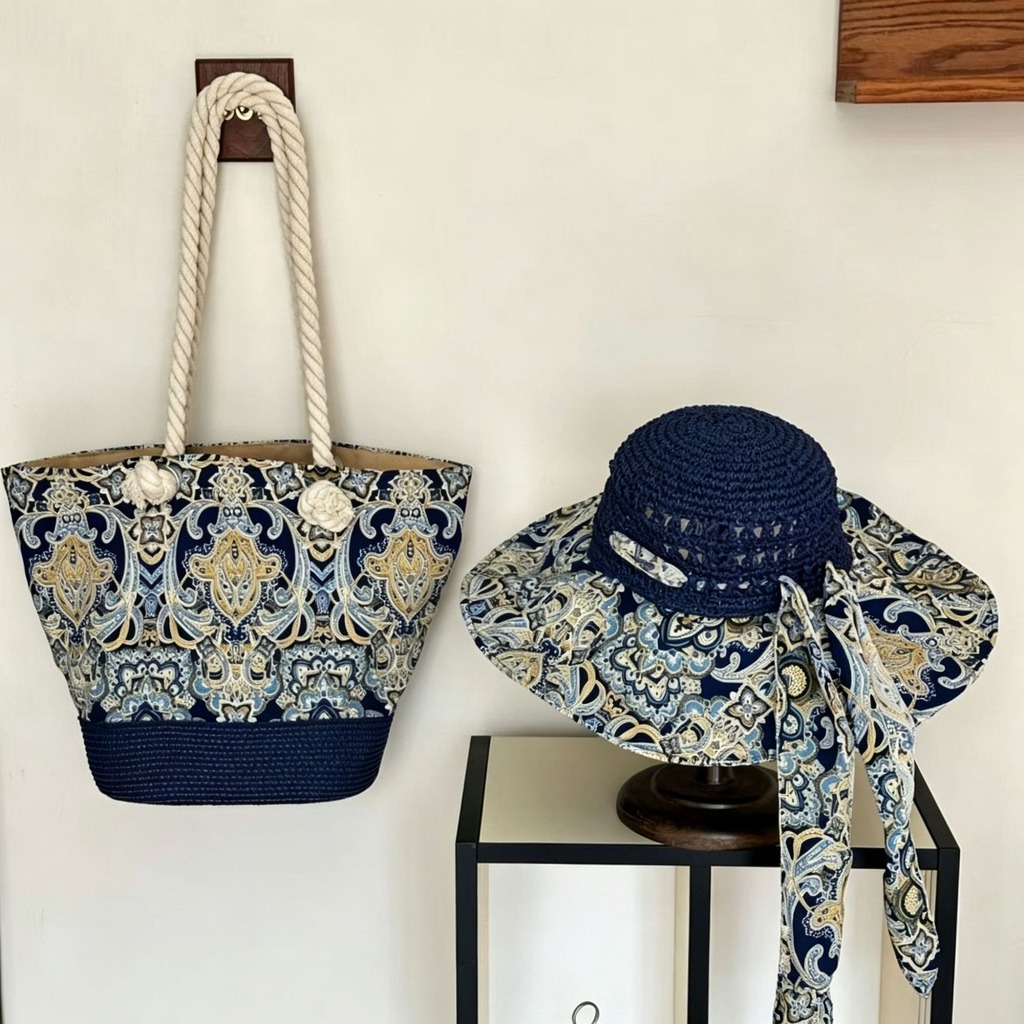 Boho Straw Sun Hat and Beach B - огляд і ціна Bucket Hat Straw