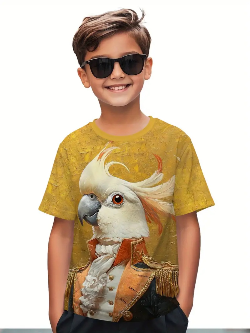 Kids' Tropical Macaw Parrots B - огляд і ціна Tee Graphic Print