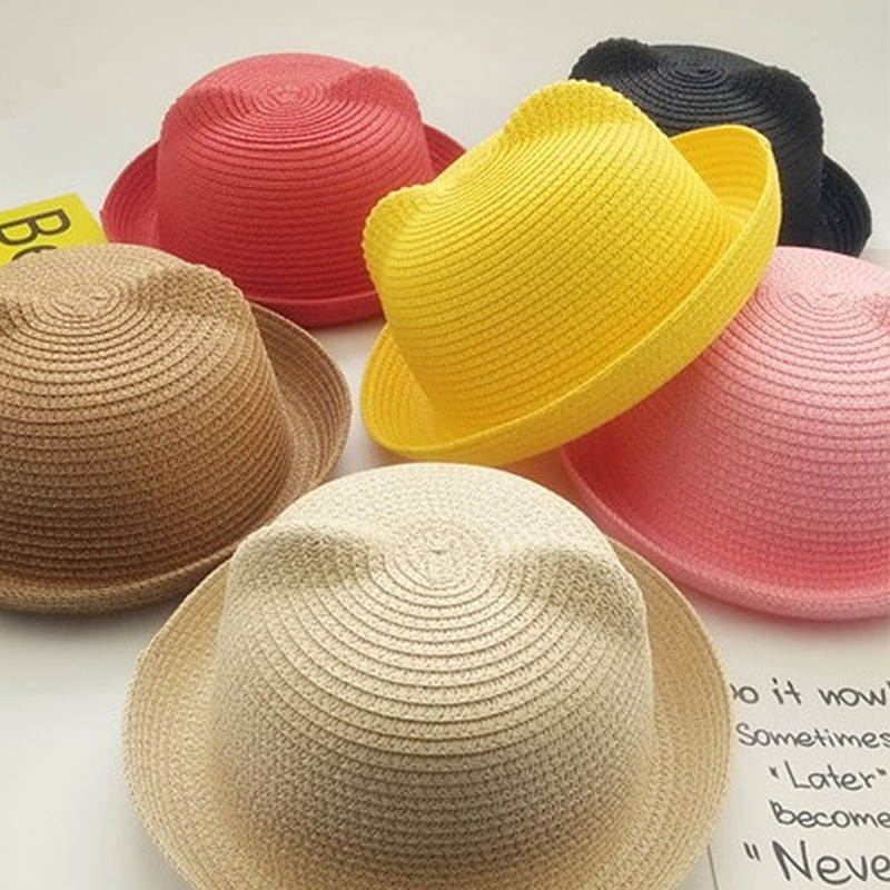 Cute Cat Ear Breathable Curved - огляд і ціна Bucket Hat Straw
