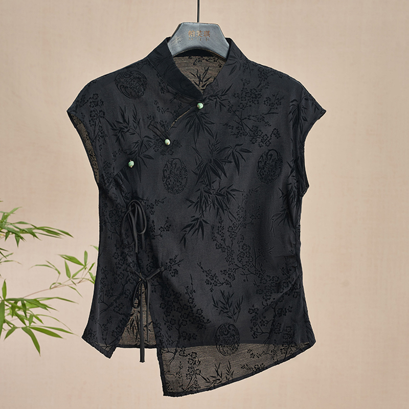 Retro Thin Shirt New Chinese S - огляд і ціна Shirt Camp Collar