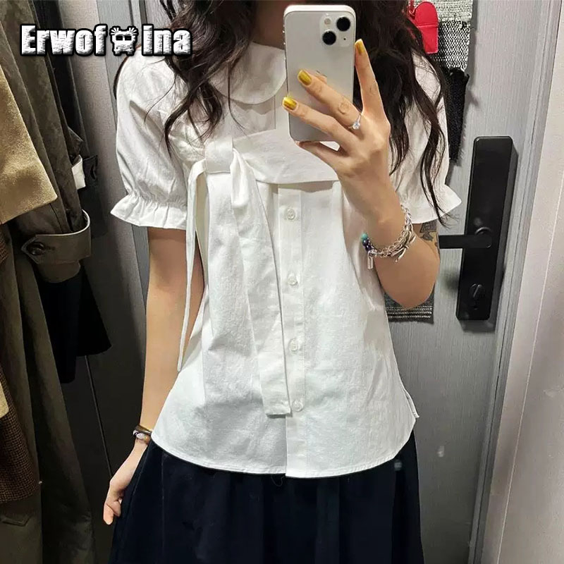 Erwofeina Peter Pan Collar Pre - огляд і ціна Shirt Camp Collar