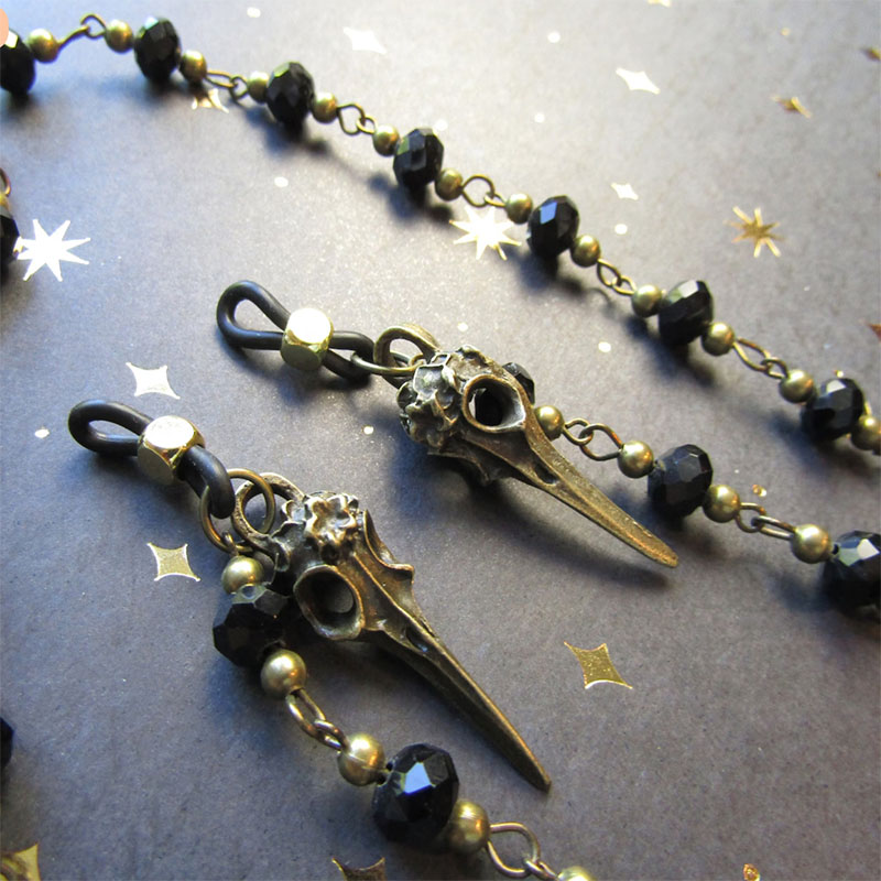 Gothic Ornate Raven Statement  - огляд і ціна Sunglass Retainer Cord