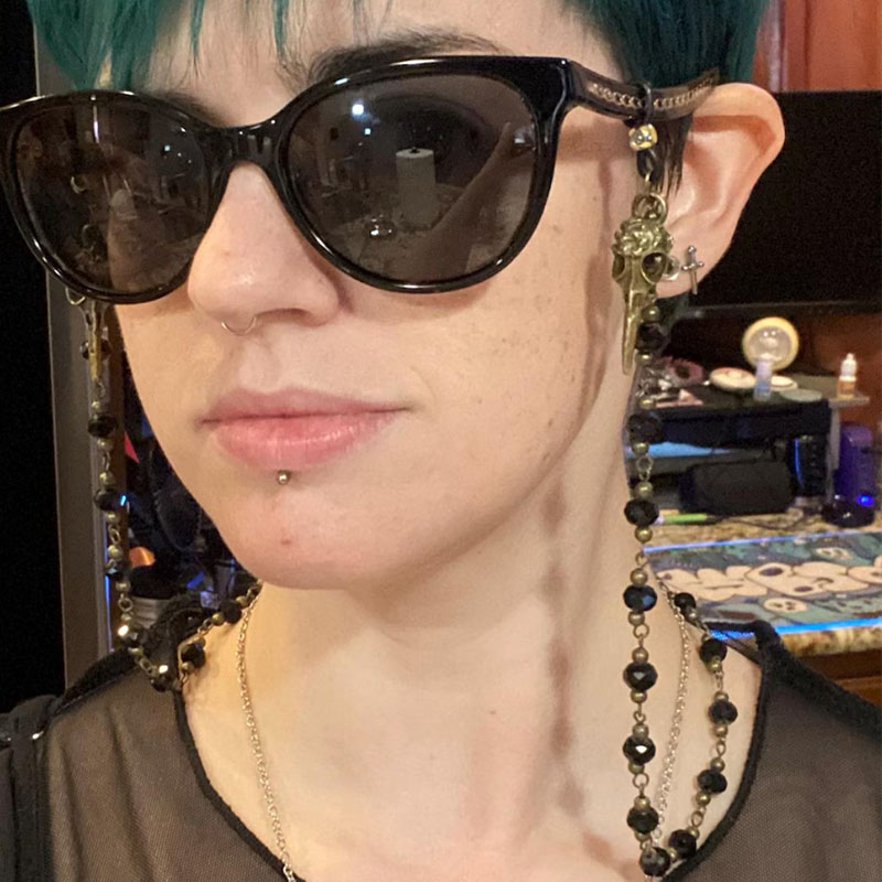 Gothic Ornate Raven Statement  - огляд і ціна Sunglass Retainer Cord